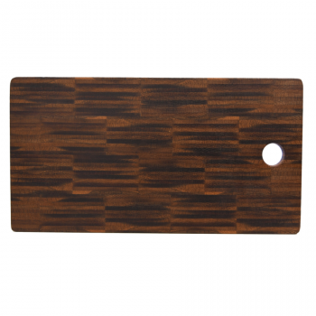 Board Finn thermo oak end-grain woodstripes